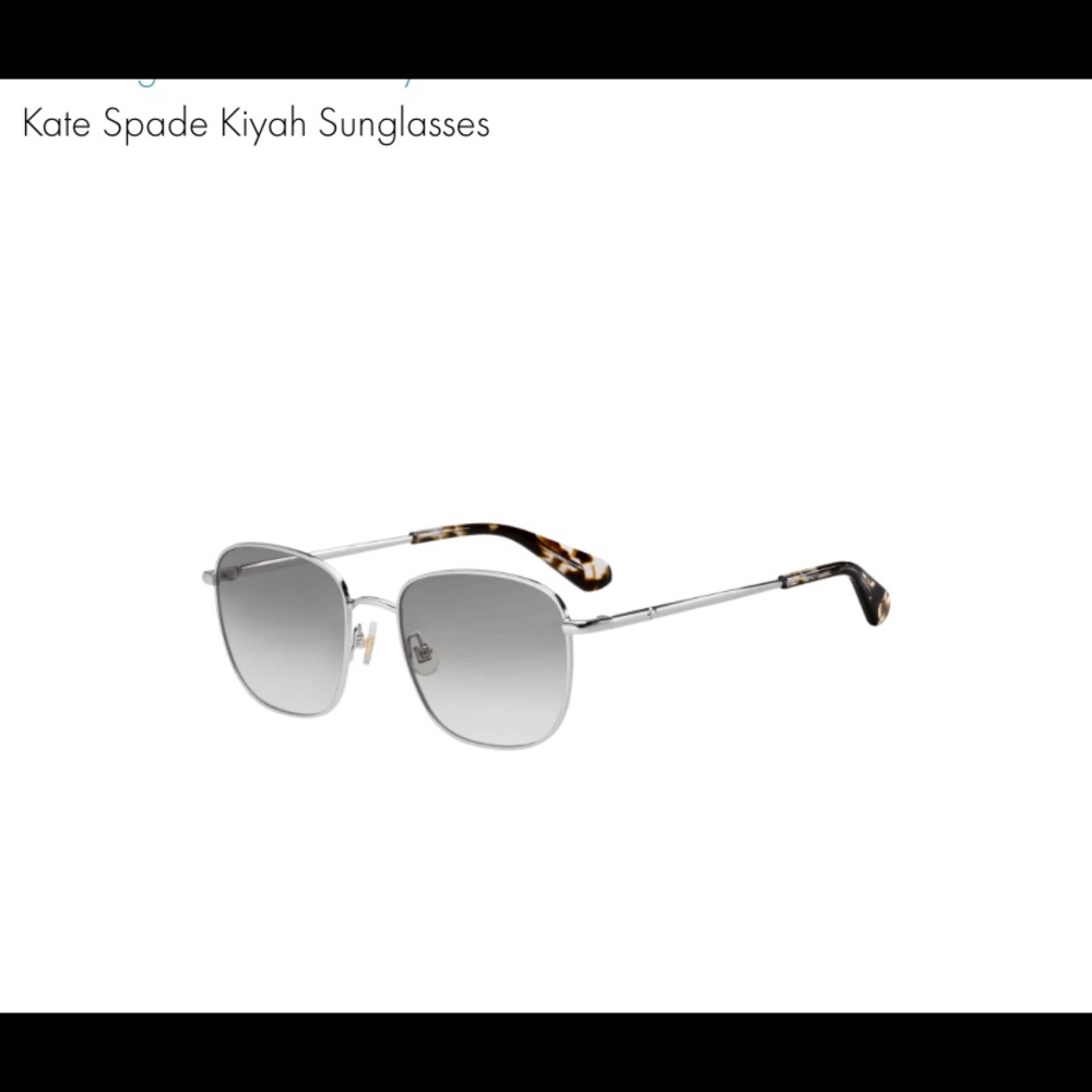 KATE SPADE KIYAHS 0YL7 9O Silver Havana Square Sunglasses - Picture 11 of 11